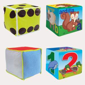 Cubi Texturas 4 piezas