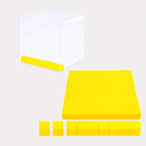 Base 10 con Cubo Transparente 3165