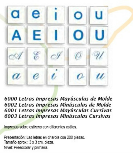 Letras Impresas Minusculas De Molde 6002 Espanol