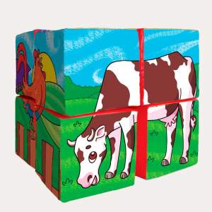 Cubo Rompe Figuras Granja 