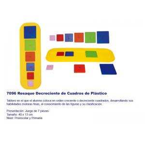 Resaque Decreciente de Cuadros de plástico 7096