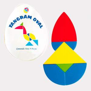 Tangram Oval 10 juegos 